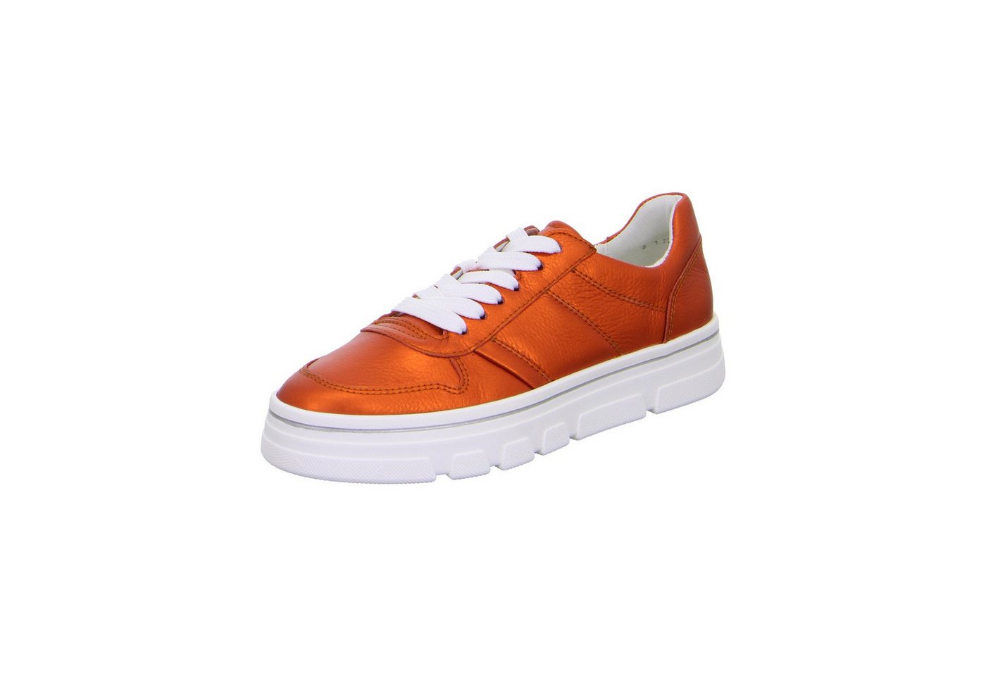 Ara Canberra - Damen Schuhe Sneaker Schnürer Glattleder rot von Ara