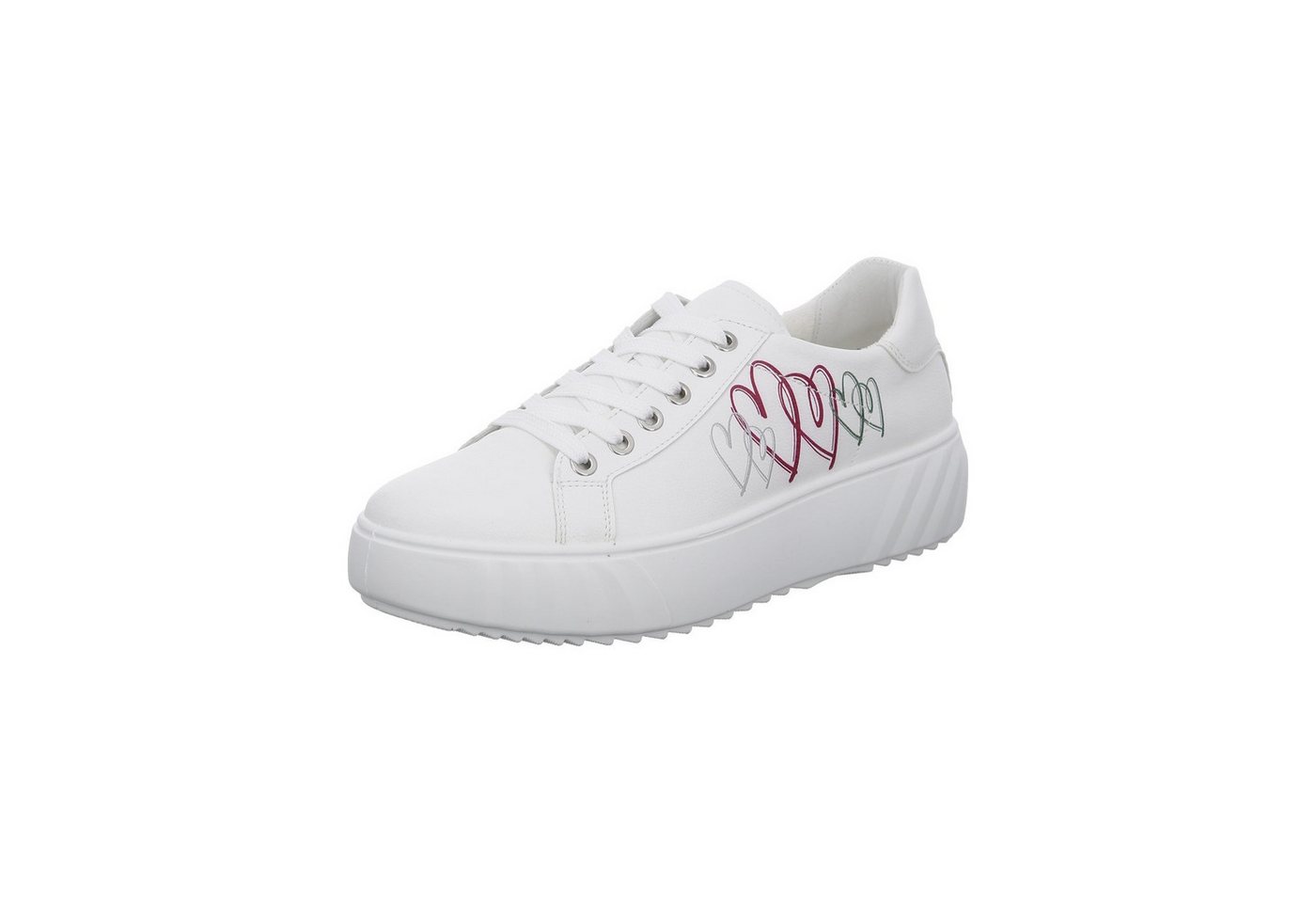 Ara Monaco - Damen Schuhe Sneaker Schnürer Synthetik weiß von Ara