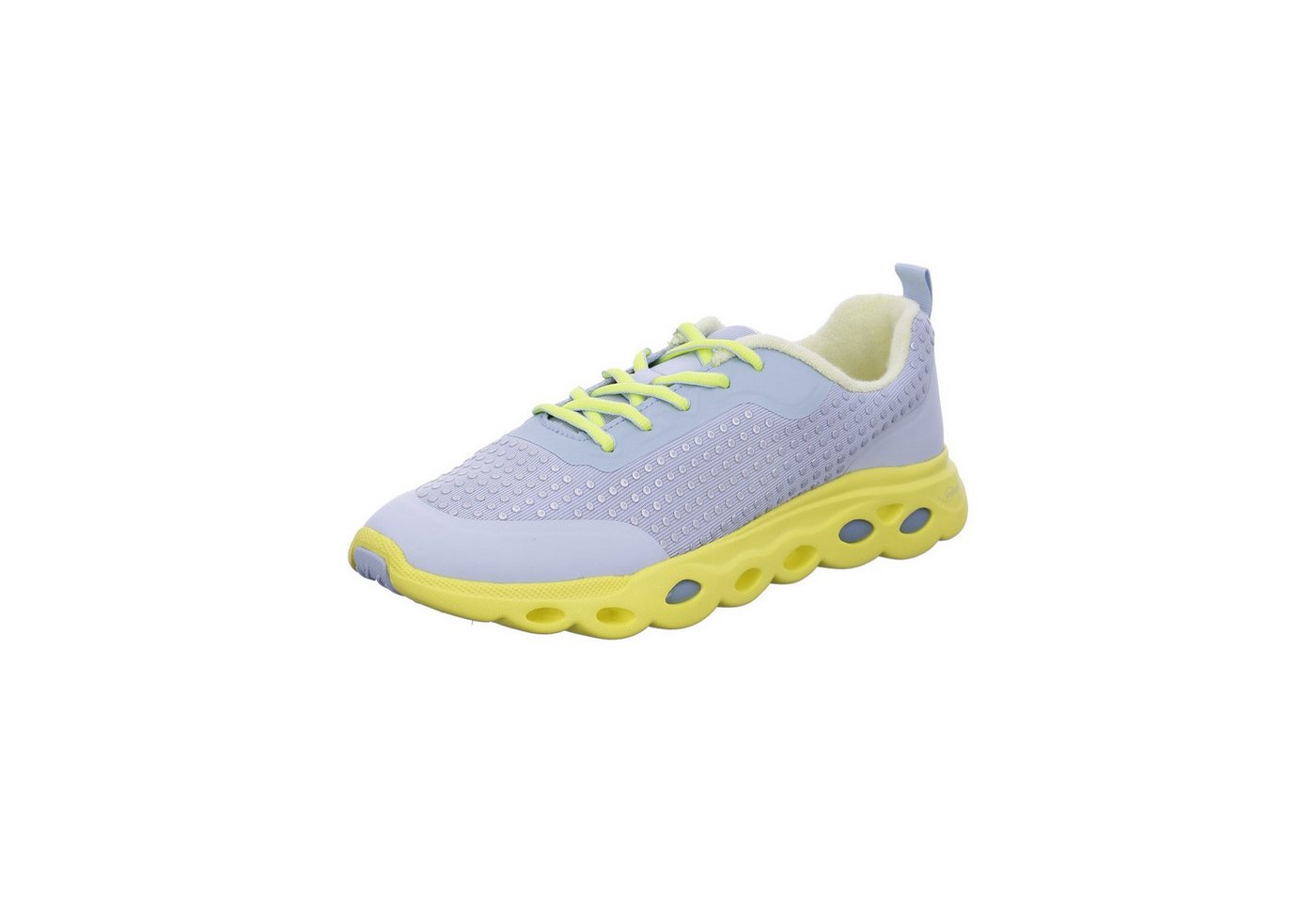 Ara Racer - Damen Schuhe Sneaker Schnürer Materialmix blau von Ara