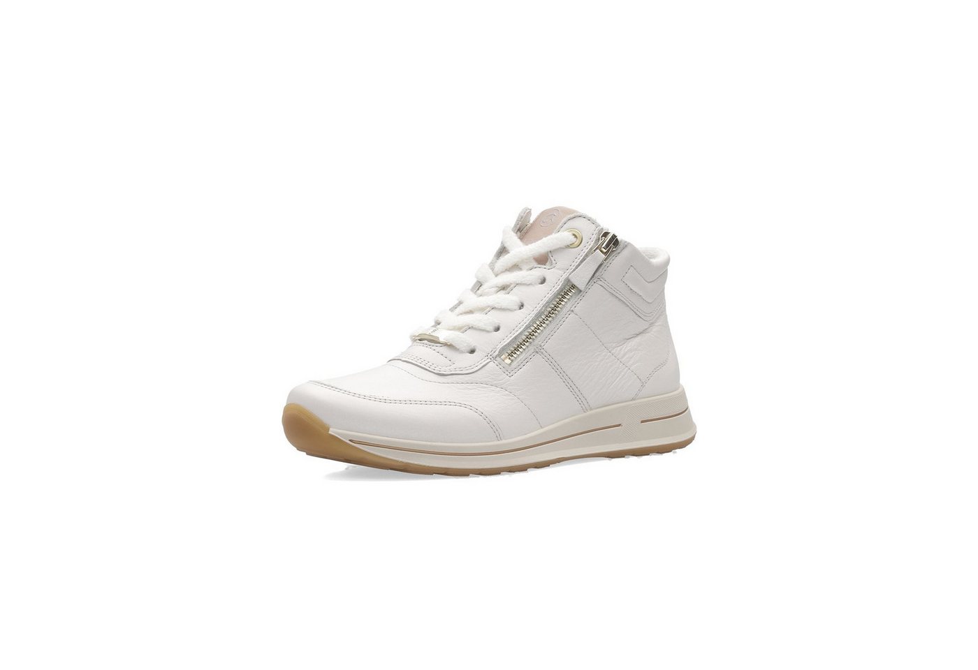 Ara Osaka - Damen Schuhe Sneaker Schnürer Glattleder beige von Ara