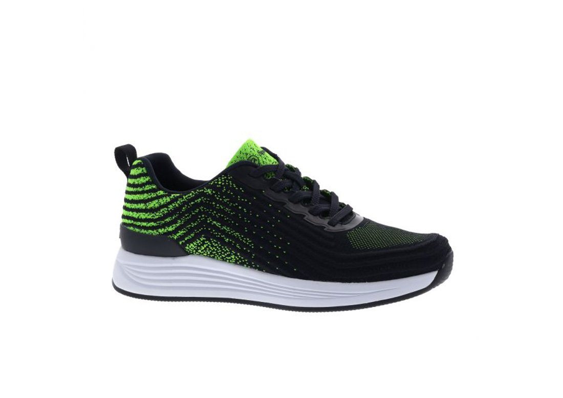 Ara ara Herren Sneaker CHICAGO Knit-Stretch 11-13601-03 blue/neon green Sneaker von Ara