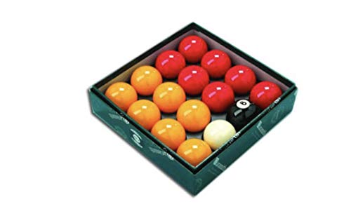 Aramith Premier League Billardkugeln, rot/gelb, 5,1 cm, 1 weiße Kugel, 2,2 cm von Aramith