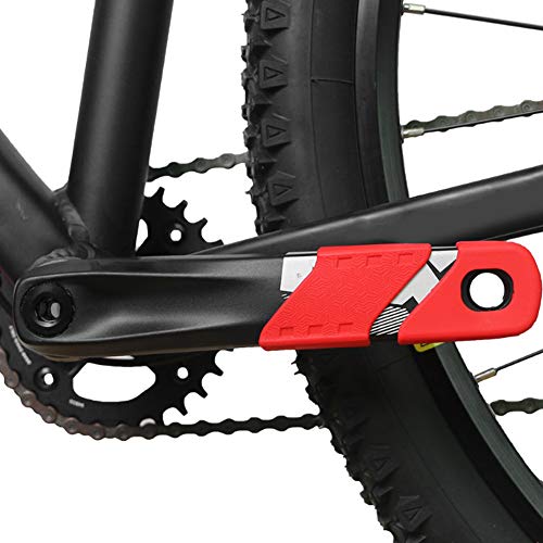 Aramox Fahrrad-Kurbelschutz, 4 Stück Silikon-Fahrrad-Kurbel-Schutzhülle, Arm-Stiefel-Schutz, Fahrrad-Zubehör, Kurbelschutz (Rot) von Aramox