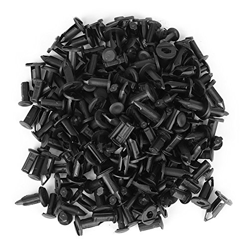 Auto-Halteklammern, 100-tlg. 8 mm Loch Kunststoff-Sto?stangenkotfl¨¹gelnieten Halte-Halteklammern, schwarz Auto-Halteklammern, 100-tlg. 8 mm Loch Kunststoff-Sto?stangenkotfl¨¹gelnieten Halte-Halteklammern, schwarz von Aramox