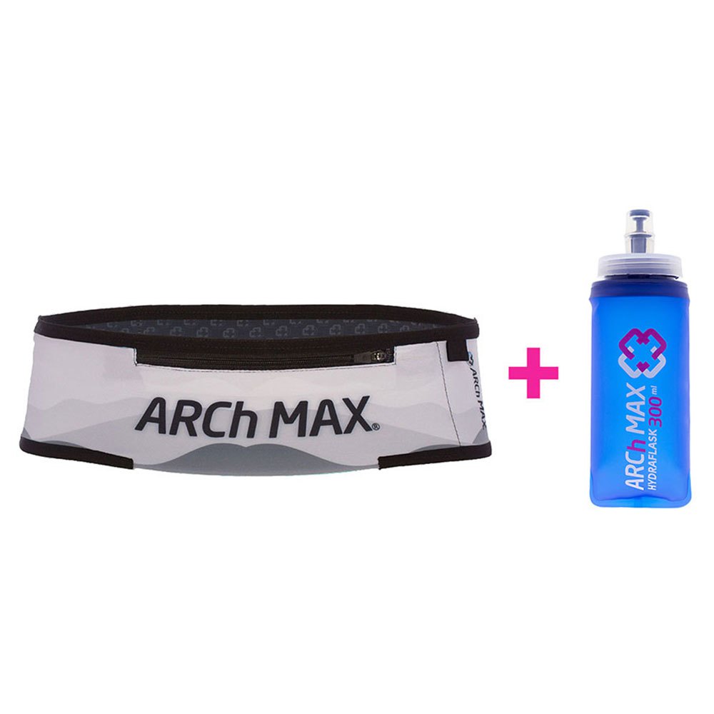 Arch Max Pro Zip+1sf300ml Running Belt Grau L-XL Arch Max Pro Zip+1sf300ml Running Belt Grau L-XL von Arch Max