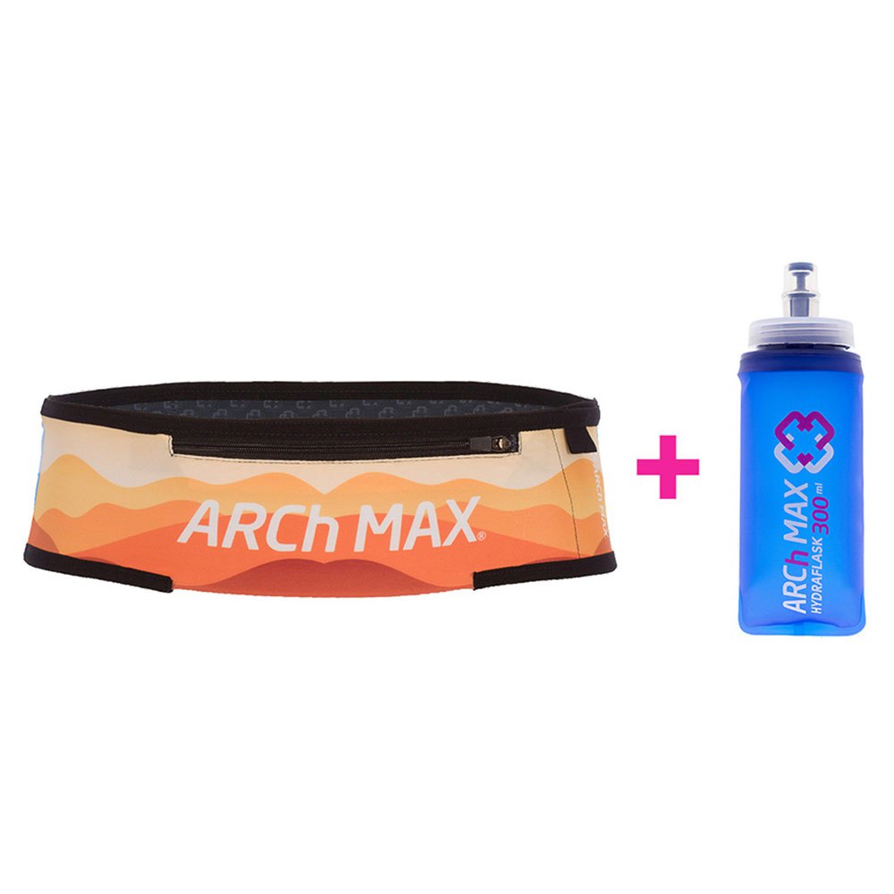 Arch Max Pro Zip+1sf300ml Running Belt Orange S-M Arch Max Pro Zip+1sf300ml Running Belt Orange S-M von Arch Max