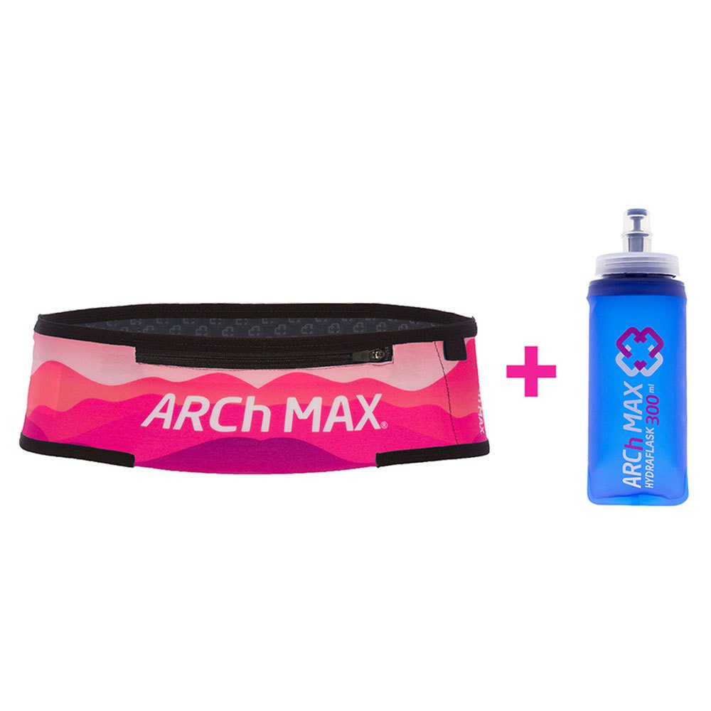 Arch Max Pro Zip+1sf300ml Running Belt Rosa S-M Arch Max Pro Zip+1sf300ml Running Belt Rosa S-M von Arch Max
