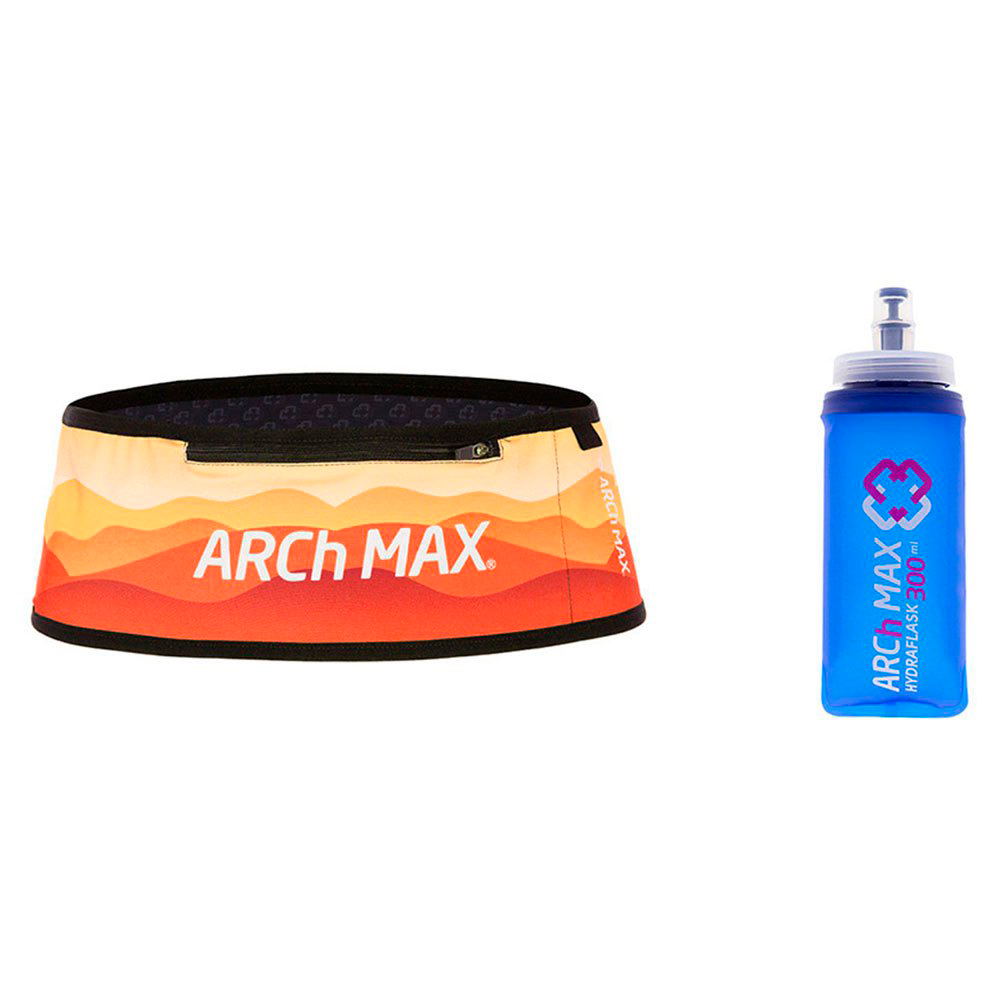Arch Max Pro Zip Plus+1sf300ml Running Belt Orange S-M Arch Max Pro Zip Plus+1sf300ml Running Belt Orange S-M von Arch Max