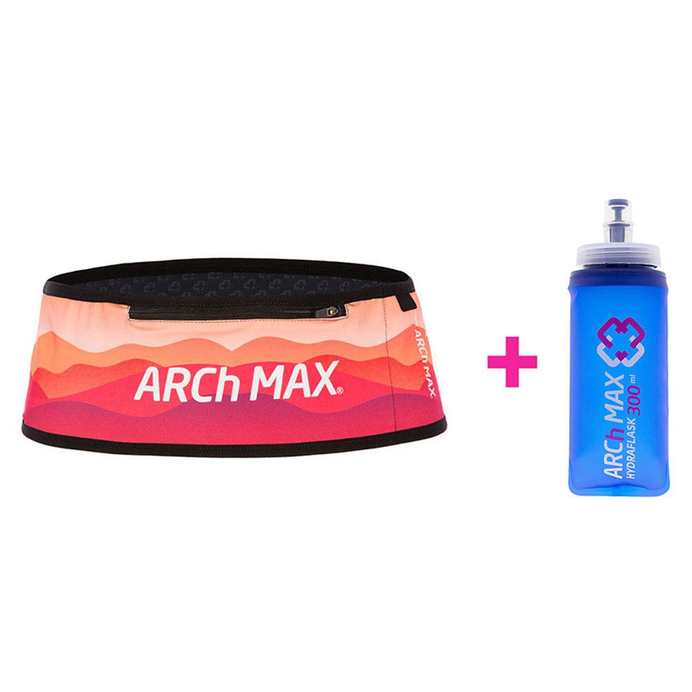 Arch Max Pro Zip Plus+1sf300ml Running Belt Rot S-M Arch Max Pro Zip Plus+1sf300ml Running Belt Rot S-M von Arch Max