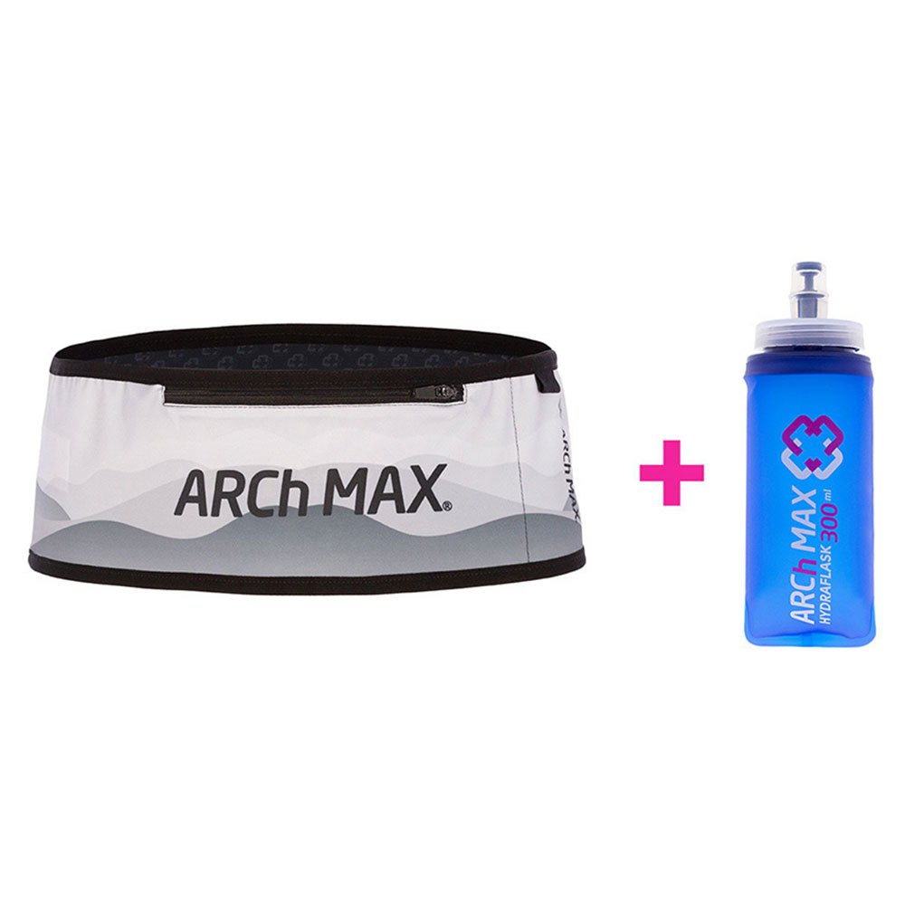Arch Max Pro Zip Plus+1sf300ml Running Belt Weiß S-M Arch Max Pro Zip Plus+1sf300ml Running Belt Weiß S-M von Arch Max