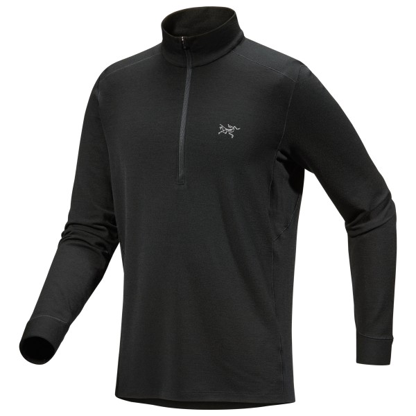 Arc'teryx - Rho Merino Wool Zip Neck - Merinounterwäsche Gr XL schwarz von Arcteryx