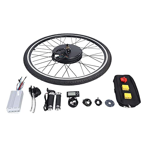 Areao 500W/800W/1000W E-Bike Umrüstsatz, 28 Zoll E-Bike Vorderrad Umrüstsatz, 36V/48V E-Bike Umrüstsatz (36V 500W LCD-Fahrrad-Vorderradsatz) von Areao