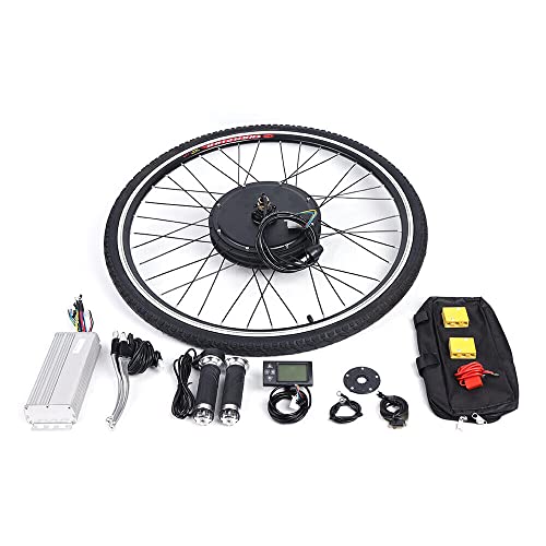 Areao 500W/800W/1000W E-Bike Umrüstsatz, 28 Zoll E-Bike Vorderrad Umrüstsatz, 36V/48V E-Bike Umrüstsatz (48V 1000W LCD-Fahrrad-Vorderradsatz) von Areao