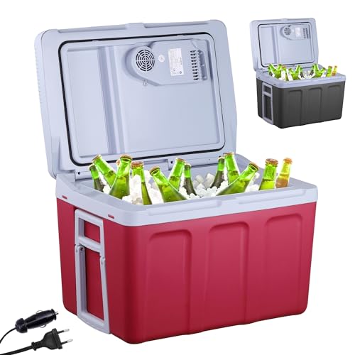 Arebos 40 Liter Kühlbox | zum Kühlen & Warmhalten | Mini Kühlschrank | Mobil Kühlschrank mit ECO Modus | 12/230 V für Auto & Steckdose | elektrische Kühlbox | Kühltasche | Isoliertasche | Rot Arebos 40 Liter Kühlbox | zum Kühlen & Warmhalten | Mini Kühlschrank | Mobil Kühlschrank mit ECO Modus | 12/230 V für Auto & Steckdose | elektrische Kühlbox | Kühltasche | Isoliertasche | Rot von Arebos
