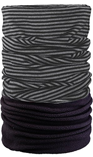 Areco Classic Fleece Schal, Schwarz-Grau, One Size Areco Classic Fleece Schal, Schwarz-Grau, One Size von Areco