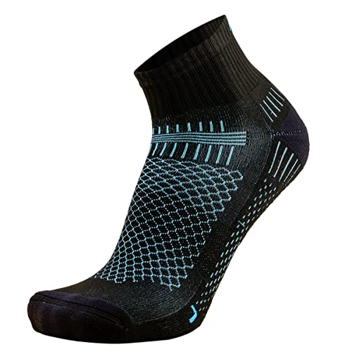 Areco Dryarn Running Socke, schwarz-Ocean, EU 39-41 Areco Dryarn Running Socke, schwarz-Ocean, EU 39-41 von Areco