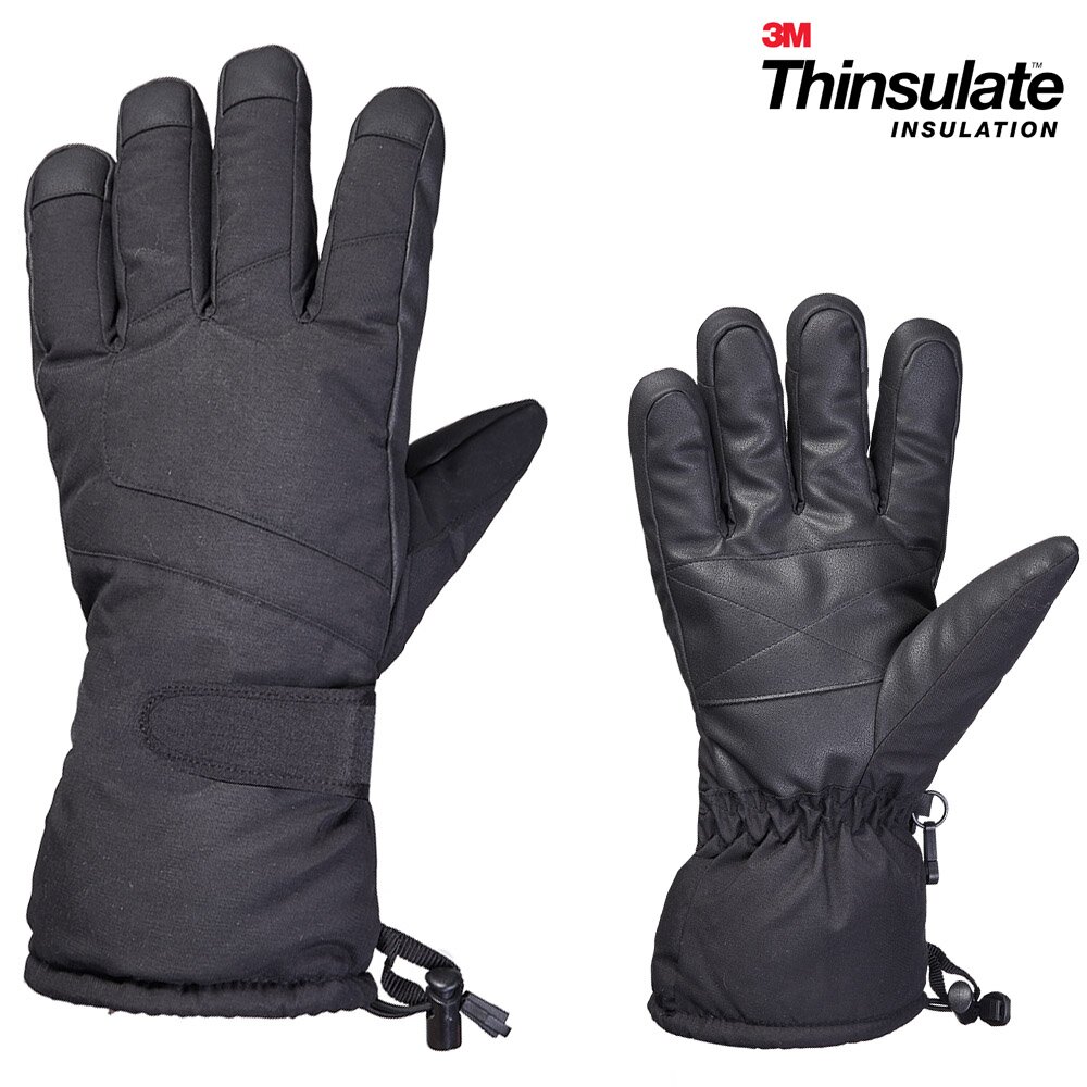 Thinsulate - Areco Marken Skihandschuhe Winterhandschuhe - schwarz von Areco