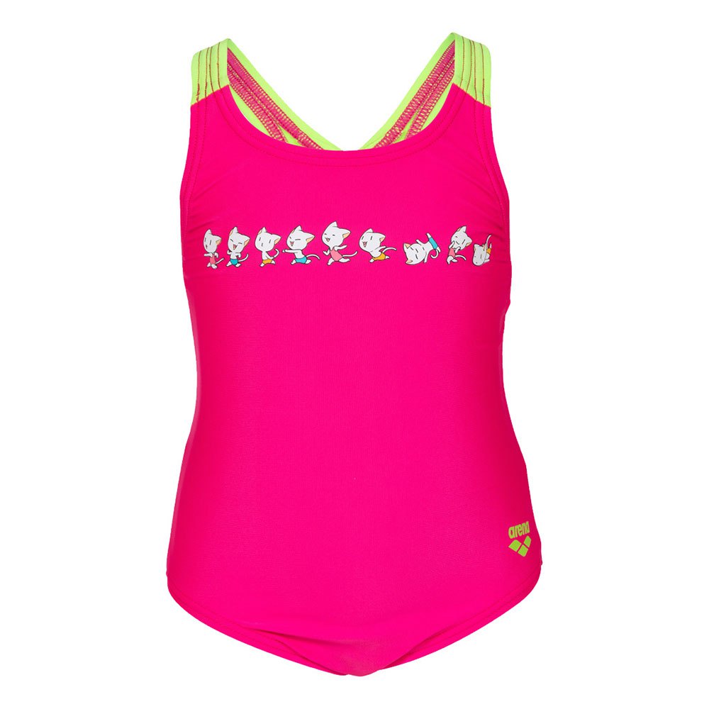 Arena Friends Swim Pro Back Swimsuit Rosa 4-5 Years Mädchen von Arena