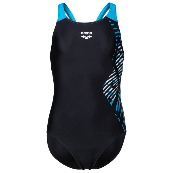 Arena - Girl's Vortex Swimsuit V Back - Badeanzug Gr 116;128;140;152;164 blau;schwarz von Arena