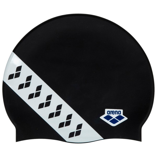 Arena - Icons Team Stripe Cap - Badekappe Gr One Size schwarz/weiß von Arena