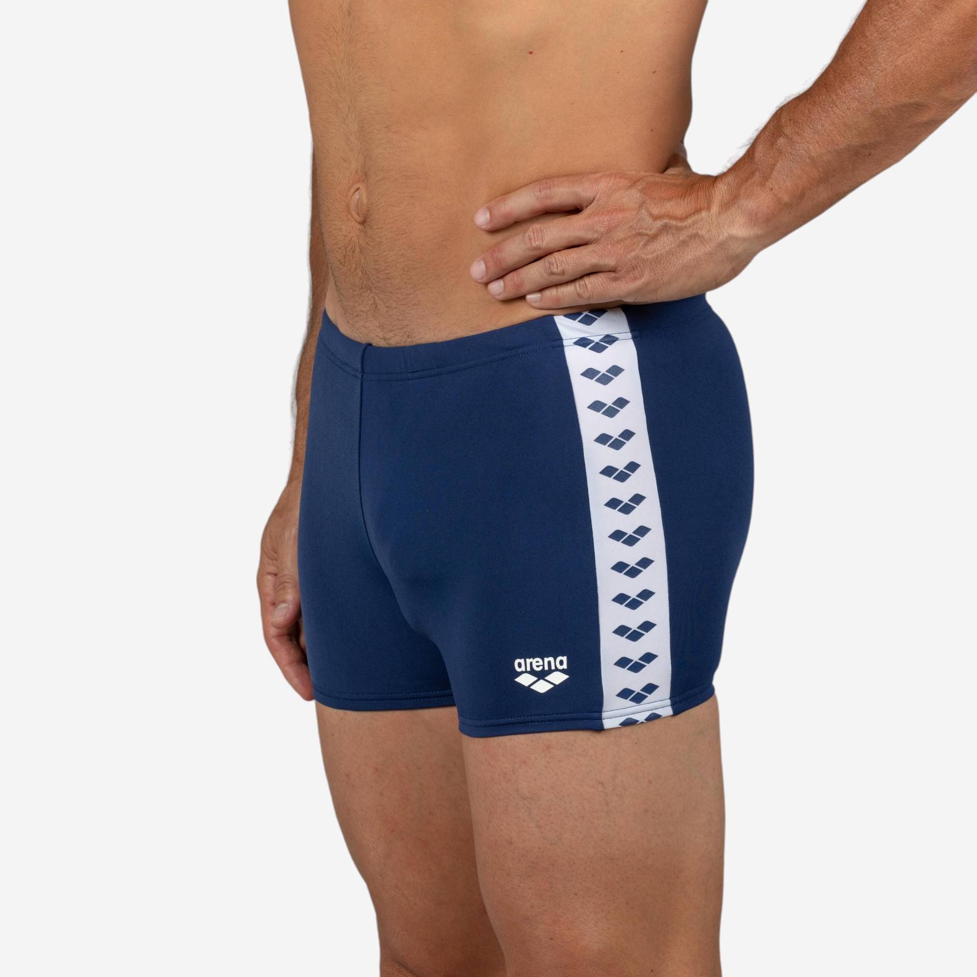 Badehose Boxer Herren - Arena Vintage blau/weiss von Arena