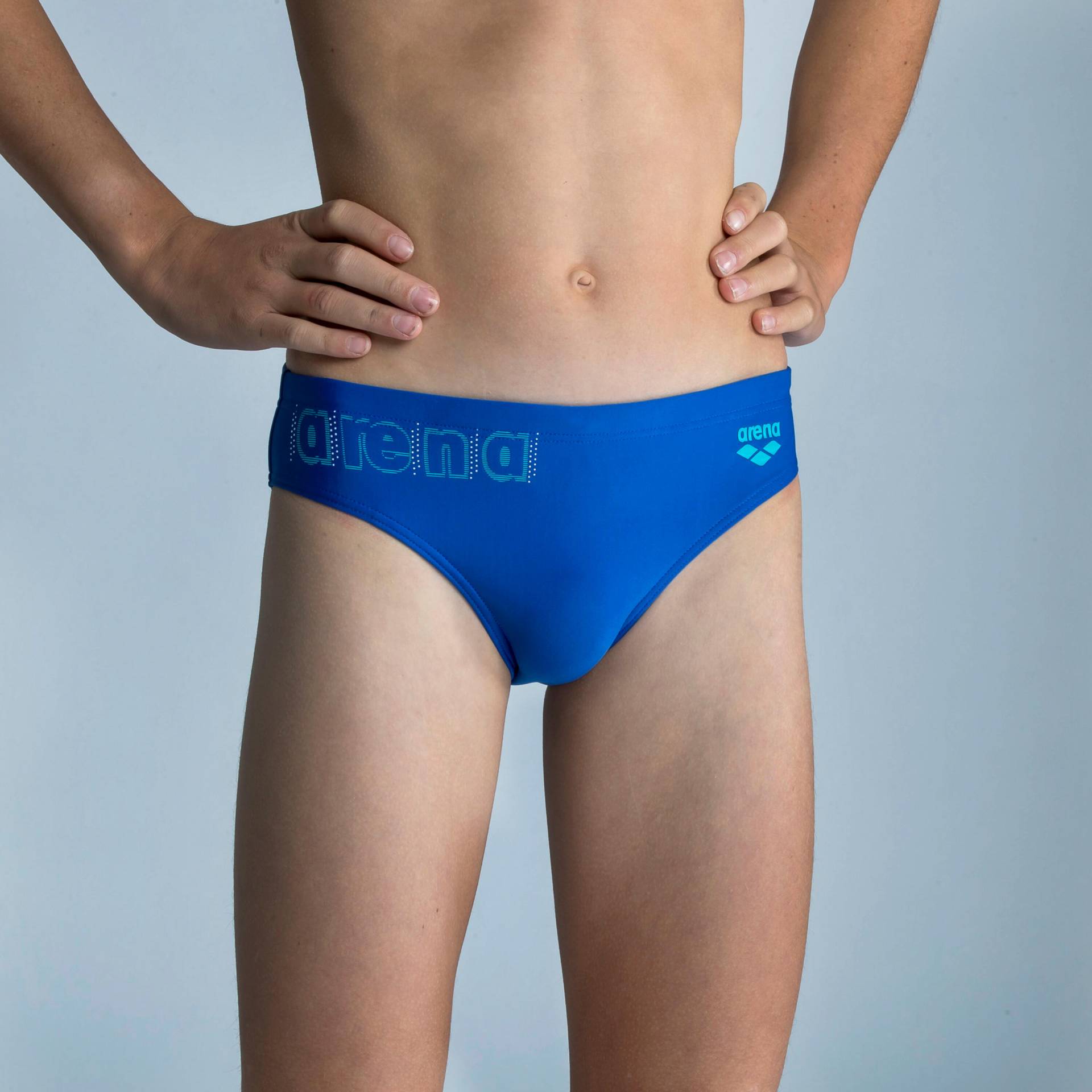 Badehose Slip Jungen Arena - Neon blau von Arena