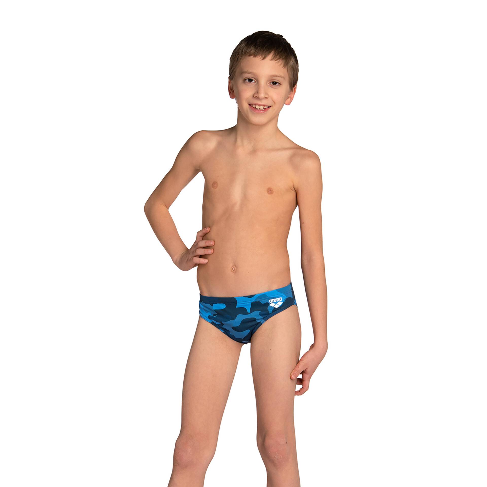 Badehose Slip Kinder Arena - Camo blau von Arena