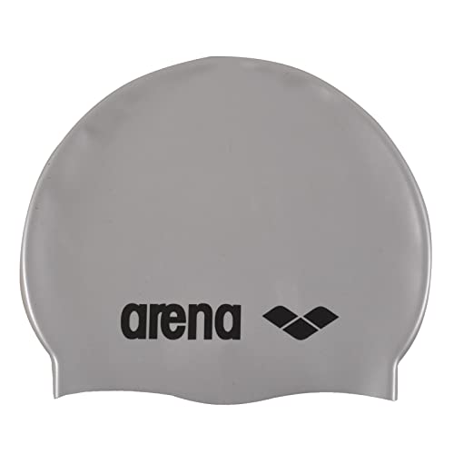 ARENA Unisex – Erwachsene Classic Silicone Badekappe, Silver-Black (51), NS EU ARENA Unisex – Erwachsene Classic Silicone Badekappe, Silver-Black (51), NS EU von ARENA