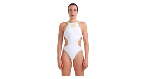 einteiliger badeanzug fur frauen von arena one big logo weis gold einteiliger badeanzug fur frauen von arena one big logo weis gold von Arena