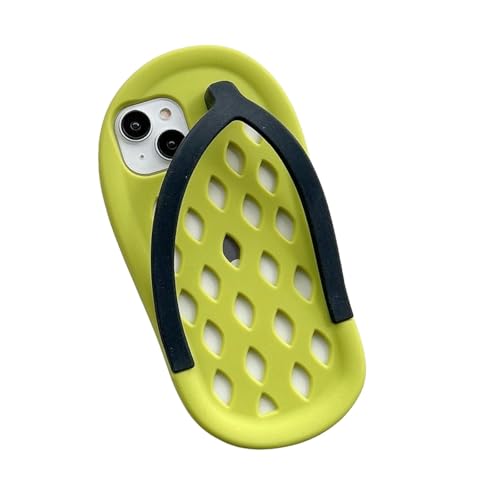 Areting handyhülle Lustige Flip-Flops Für IPhone14Promax Mobiltelefon Silicon Soft Case Für iPhone 6/7plus/XR-Green-for iPhone 13 von Areting