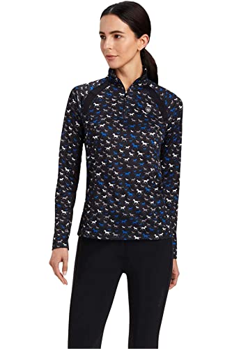 ARIAT 2022 Damen Sunstopper 2.0 Baselayer Mit 1/4-Reißverschluss 10041189 - Schwarzer Busy-Pony-Print Womens Size - L ARIAT 2022 Damen Sunstopper 2.0 Baselayer Mit 1/4-Reißverschluss 10041189 - Schwarzer Busy-Pony-Print Womens Size - L von ARIAT