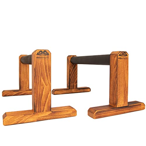 Aries Athletics Terraletts Handstand Griffe aus Holz für Planche, L-Sit, Handstand Bars 19,5 cm Griffhöhe - Produziert in Deutschland - Nachhaltige Handstandstütze für Calisthenics von Aries Athletics