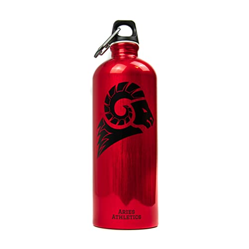 Aries Athletics Trinkflasche 1L mit Karabiner Kohlensäure geeignet 1 Finger Drehverschluss Leicht Aluminium BPA-Frei I Made in Switzerland Aries Athletics Trinkflasche 1L mit Karabiner Kohlensäure geeignet 1 Finger Drehverschluss Leicht Aluminium BPA-Frei I Made in Switzerland von Aries Athletics