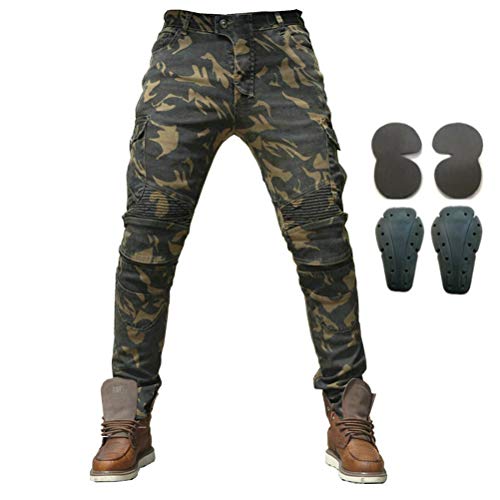 Herren Motorradhose, Jeansjeans mit Rüstung, 4 x Kniepolster, Herren, camouflage, XL=34 Herren Motorradhose, Jeansjeans mit Rüstung, 4 x Kniepolster, Herren, camouflage, XL=34 von Armor Qtrees