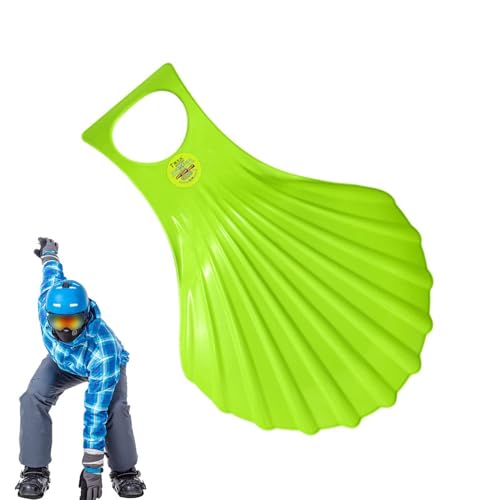 Arroopu Schneeschlitten für Kinder,Winterschlitten für Kinder | Winterschnee verkauft,Kältebeständiger Downhill-Schneeschlitten, starker Sandgrasschieber mit flexiblem Griff für Outdoor-Rodeln von Arroopu