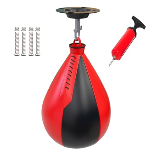 Arroopu Speedbags für das Boxen,Speedbag-Boxset - Birnenförmiger Trainings- Wiederverwendbare Boxtasche, tragbare Boxausrüstung für Zuhause, Fitnessstudio, Reisen von Arroopu