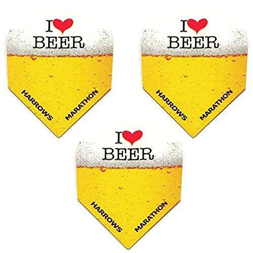 Art Attack HARROWS Marathon 3 Pack I Love Heart Bier & Darts 100 Micron Extra Strong Dart Flights Art Attack HARROWS Marathon 3 Pack I Love Heart Bier & Darts 100 Micron Extra Strong Dart Flights von Art Attack