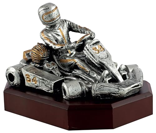 Art-Trophies AT46101 Trophäe Serie Sport, Erwachsene, Unisex, Silber, Gold, 16 cm von Art-Trophies