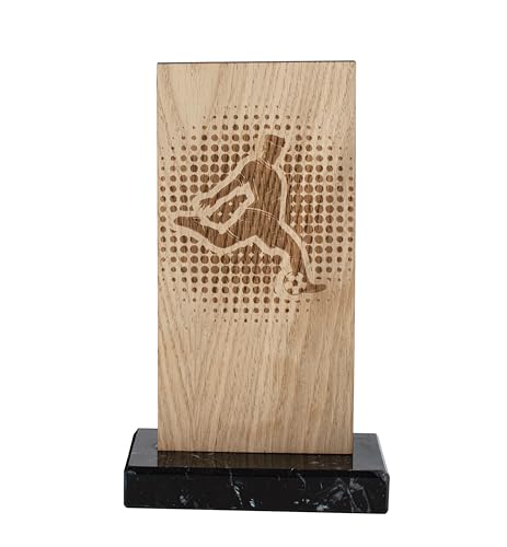 Art-Trophies At1137100 Sportliche Trophäe aus Holz und Acryl, Natur, 27 cm von Art-Trophies