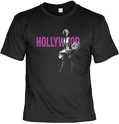 Monroe T-Shirt Hollywood Marilyn (Größe: L) Fb schwarz auch in 3XL 4XL 5XL von Art & Detail Shirt