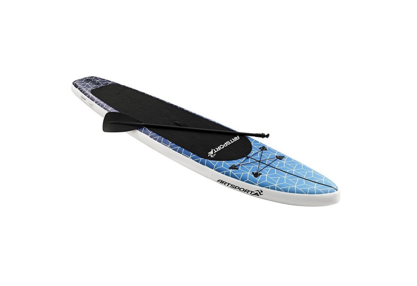 ArtSport Inflatable SUP-Board Deep Ocean, Stand Up Paddling Board, ideal für Anfänger, bis 150 kg, inkl. Tragetasche und Zubehör von ArtSport