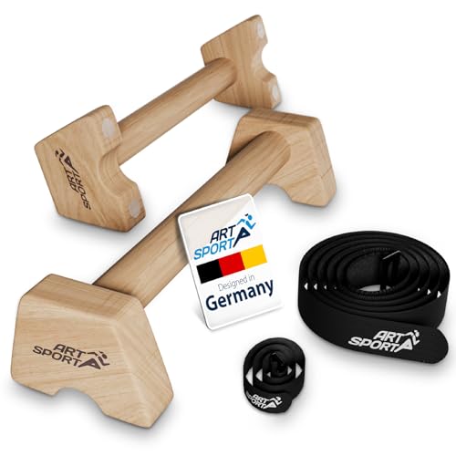 ArtSport Liegestützgriffe aus Holz L - Calisthenics, Parallettes, Liegestütz Barren, Indoor & Outdoor, ergonomische Handstand Griffe ArtSport Liegestützgriffe aus Holz L - Calisthenics, Parallettes, Liegestütz Barren, Indoor & Outdoor, ergonomische Handstand Griffe von ArtSport