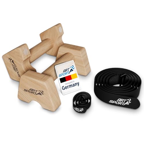 ArtSport Liegestützgriffe aus Holz M - Calisthenics, Parallettes, Liegestütz Barren, Indoor & Outdoor, ergonomische Handstand Griffe ArtSport Liegestützgriffe aus Holz M - Calisthenics, Parallettes, Liegestütz Barren, Indoor & Outdoor, ergonomische Handstand Griffe von ArtSport