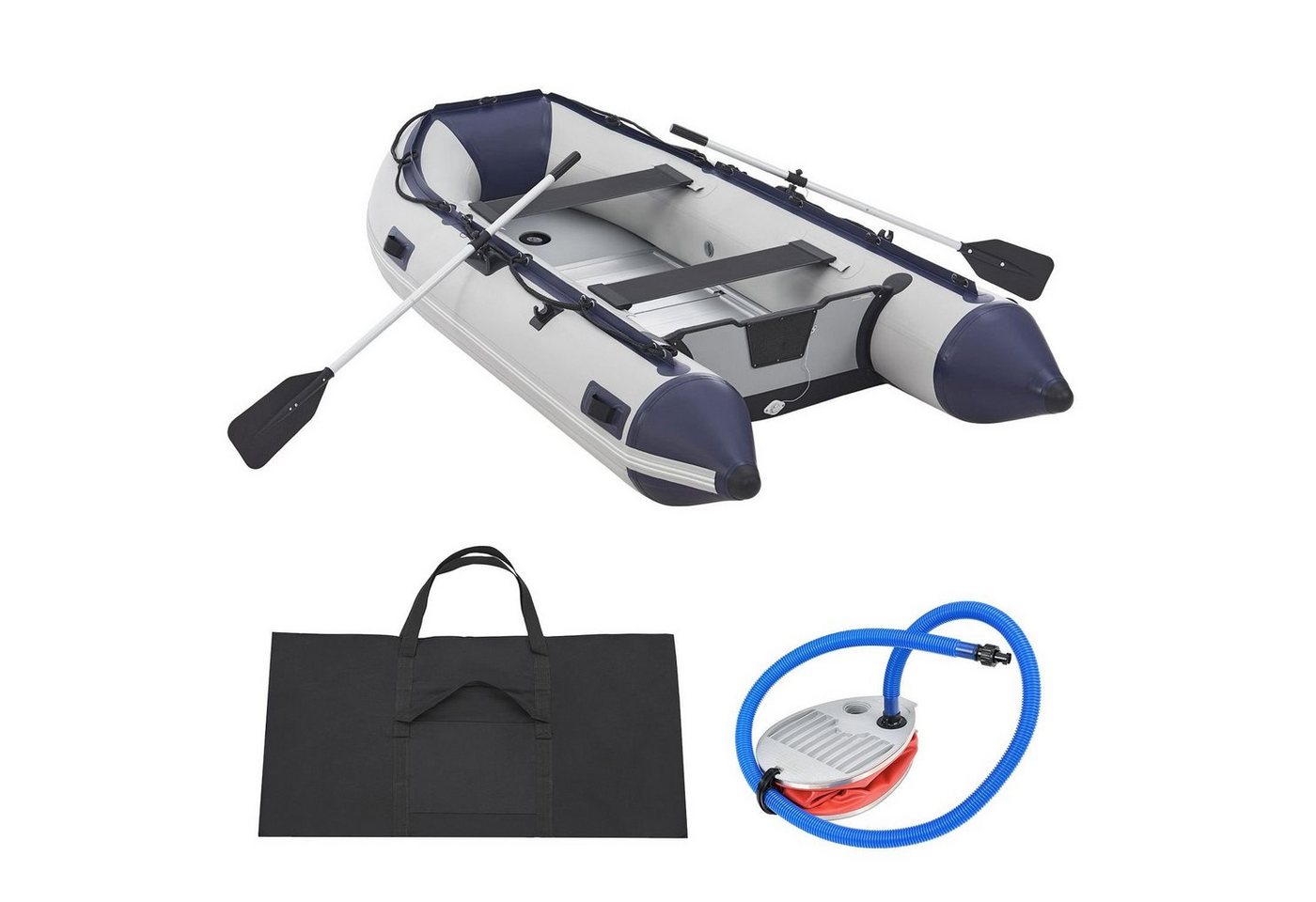 ArtSport Schlauchboot, bis 4 Personen - inkl. Luftpumpe, Paddel und mehr von ArtSport