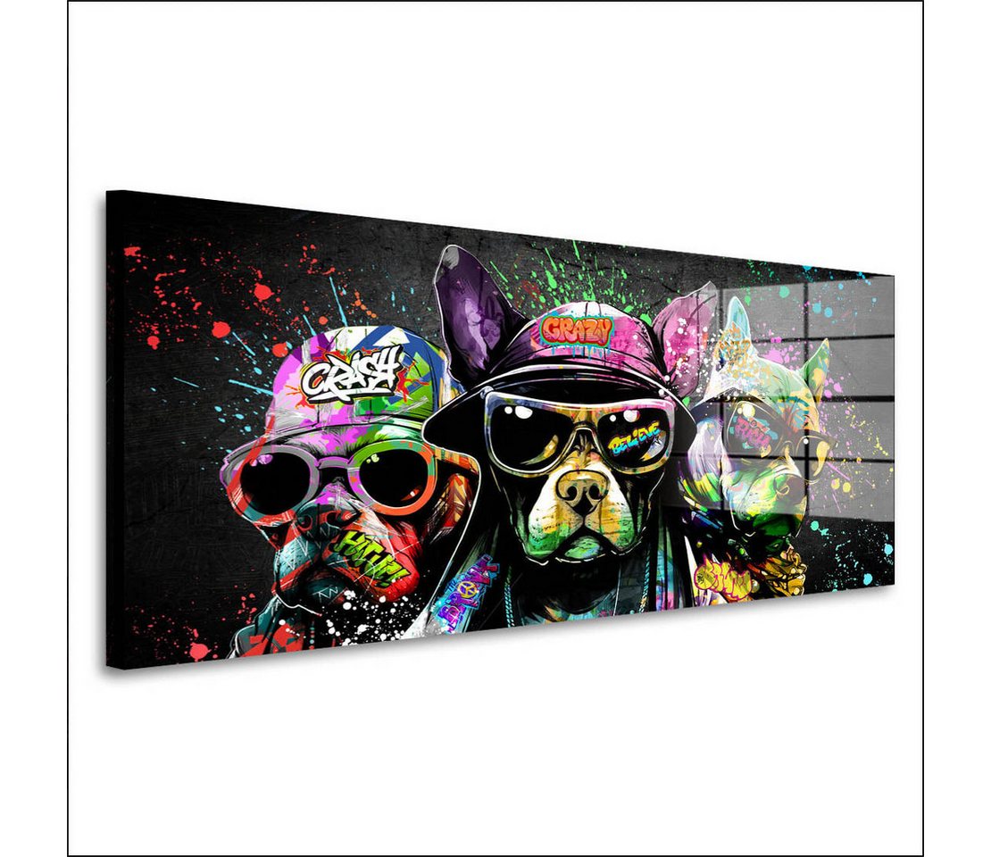Artedinoi Acrylglasbild Hunde mit Sonnenbrillen Acrylglas Wandbild Bild Wanddeko Wohnzimmer XL Artedinoi Acrylglasbild Hunde mit Sonnenbrillen Acrylglas Wandbild Bild Wanddeko Wohnzimmer XL von Artedinoi