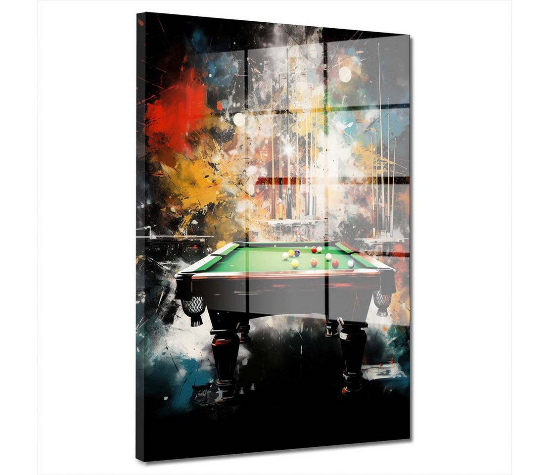 Artedinoi Acrylglasbild Pop Art Billardtisch Acrylglas Wandbild Bild Wanddeko Wohnzimmer XL Artedinoi Acrylglasbild Pop Art Billardtisch Acrylglas Wandbild Bild Wanddeko Wohnzimmer XL von Artedinoi