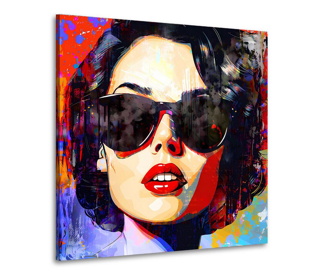 Artedinoi Leinwandbild Abstrakt Frau mit Sonnenbrille Pop Art Leinwandbild Wandbild Kunstdruc Artedinoi Leinwandbild Abstrakt Frau mit Sonnenbrille Pop Art Leinwandbild Wandbild Kunstdruc von Artedinoi