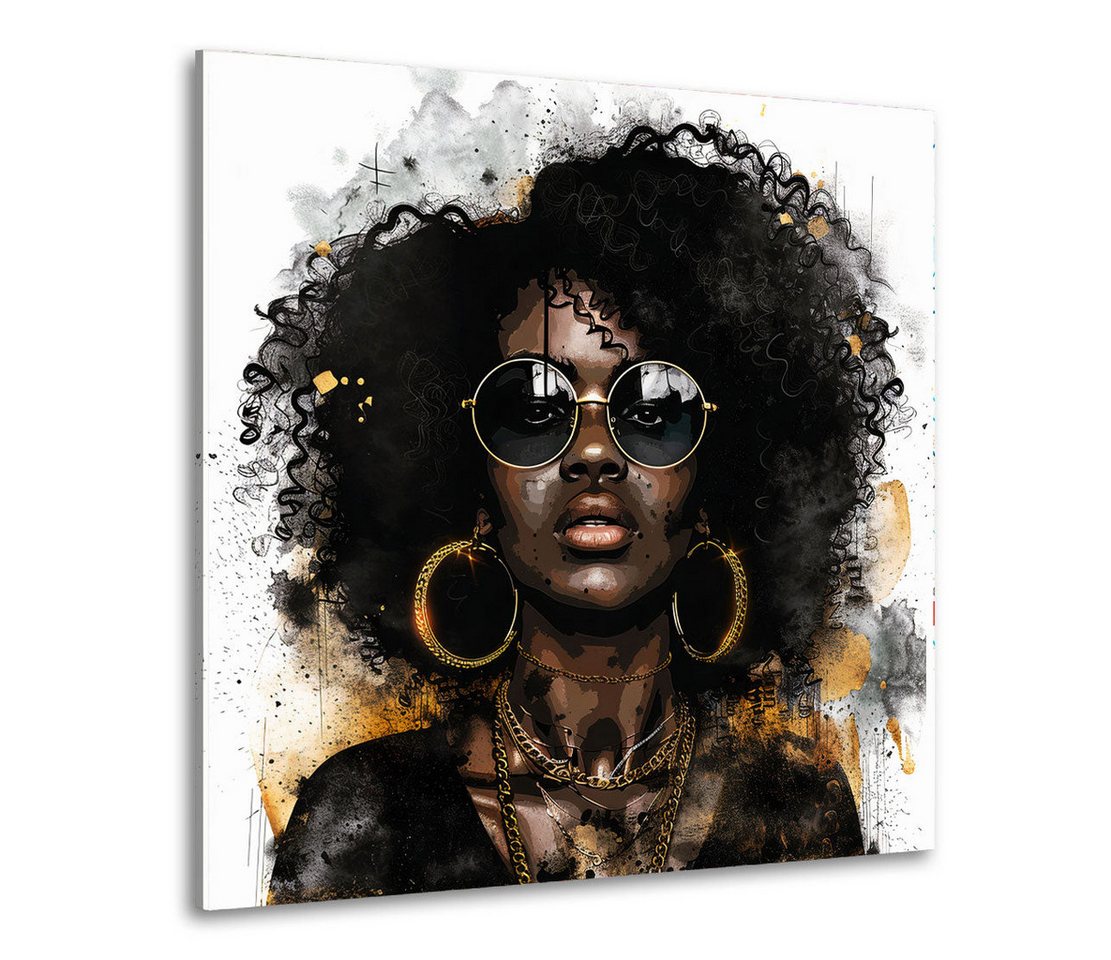 Artedinoi Leinwandbild Abstrakt stilvolle afrikanische Frau mit Sonnenbrille Leinwandbild Wan Artedinoi Leinwandbild Abstrakt stilvolle afrikanische Frau mit Sonnenbrille Leinwandbild Wan von Artedinoi