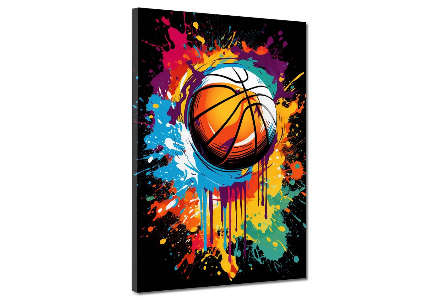 Artedinoi Leinwandbild Basketball Colour Dark Sport Leinwandbild Wandbild Kunst XXL Deko Artedinoi Leinwandbild Basketball Colour Dark Sport Leinwandbild Wandbild Kunst XXL Deko von Artedinoi