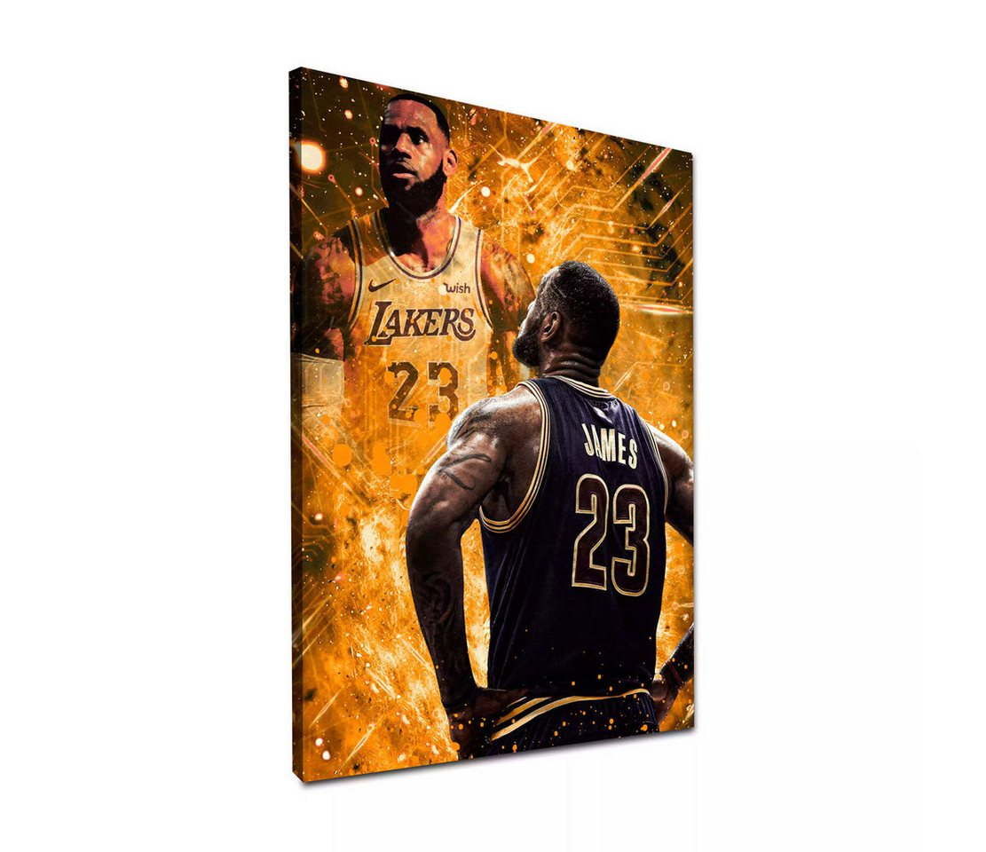 Artedinoi Leinwandbild Basketball Pop Art Spieler Sport Leinwandbild Wandbild Kunstdruck XL W Artedinoi Leinwandbild Basketball Pop Art Spieler Sport Leinwandbild Wandbild Kunstdruck XL W von Artedinoi